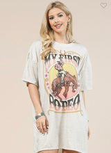 Load image into Gallery viewer, {My First Rodeo} T-Shirt Dress
